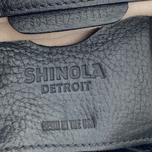 Shinola Detroit Black Leather Hobo Bag - Picture 2 of 9
